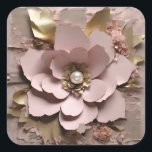 Dusty Rose Floral - Sticker<br><div class="desc">Dusty Rose Floral - Sticker
Design 05
A perfect gift!</div>
