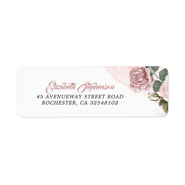Dusty Rose Floral Vintage Wedding (Front)