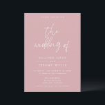 Dusty Rose Floral Wedding Invitation<br><div class="desc">This timeless,  romantic design features soft colours and white accents. All aspects of this design can be edited (font,  text size,  or floral accents moved/removed) to fit your needs. Please contact me if you need help with this design.</div>