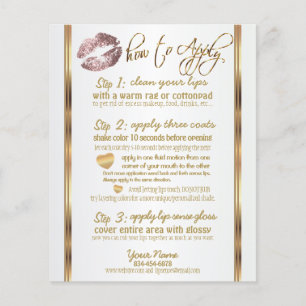 Dusty Rose Glitter Lip Instructions 2 Flyer
