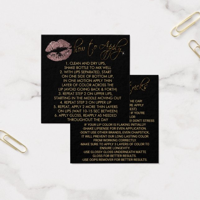 Dusty Rose Glitter Lips 2 - How to Apply (Office)