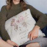 Dusty Rose & Ivory Floral Wedding or anniversary Throw Pillow<br><div class="desc">Dusty Rose & Ivory Floral Wedding or anniversary Throw Pillow

We also have plenty of other Invitation and collections.</div>