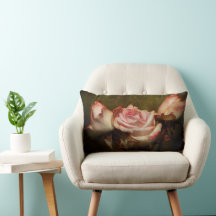 Dusty Rose Lumbar Pillow