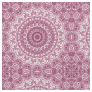 Dusty Rose Mandala Pattern Design Fabric