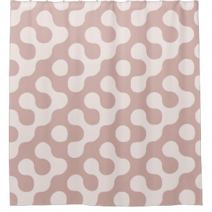 Dusty Rose Mid Century Graphic Geometric Dots