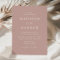 Dusty Rose Modern Elegance Wedding