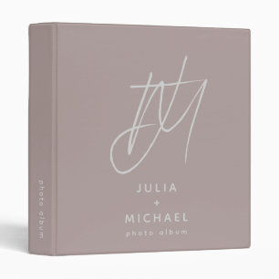 Dusty Rose Monogram Classeur d'album photo