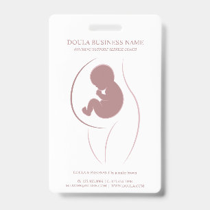 Dusty Rose Mother Baby Branding Badge