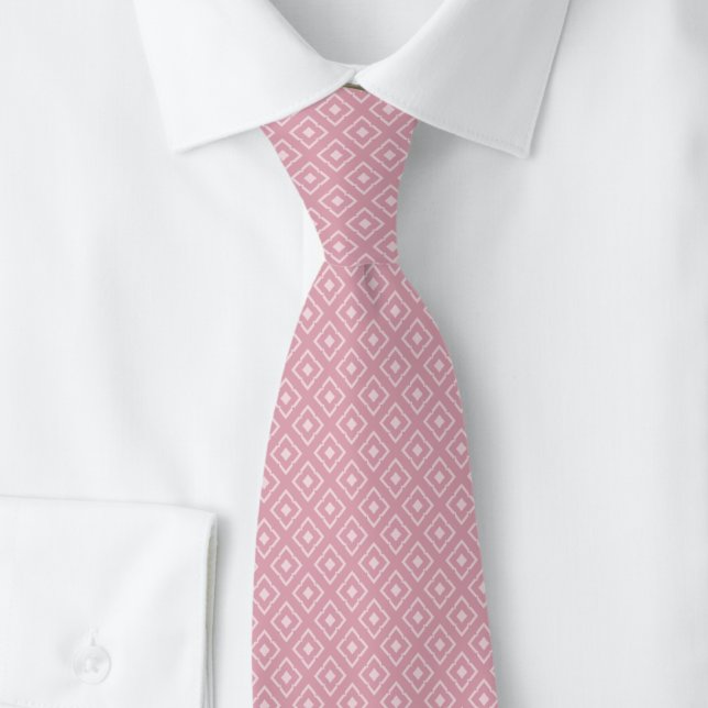 Dusty Rose Notched Diamond Tie (Creator Uploaded)