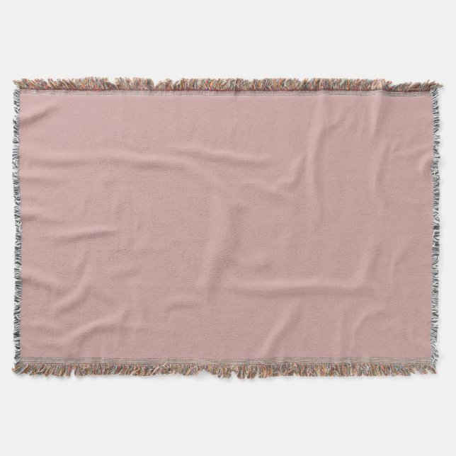 Dusty Rose Personalized Cozy Home Blanket (Front)