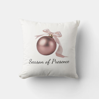 Dusty Rose Pillow | Holiday decor
