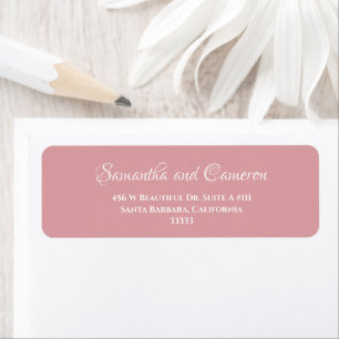 Dusty Rose Pink Elegant Simple Romantic Wedding