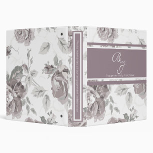 Dusty rose pink engagement photo book 3 ri binder