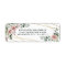 Dusty Rose Pink Gold Floral Return Address Label