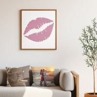 Dusty Rose Pink Lipstick Lips