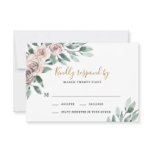 Dusty Rose Pink Mauve Gold Greenery Floral Wedding