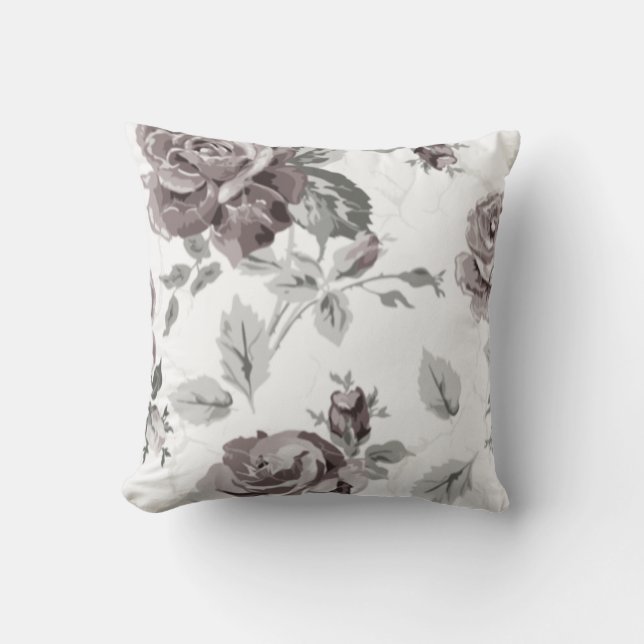 Dusty rose pink throw pillow (Front)