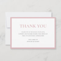 Dusty Rose Pink Traditional Sympathy Funeral