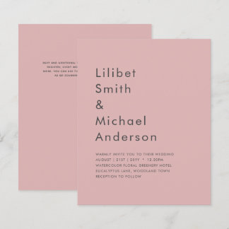 Dusty Rose Pink Wedding
