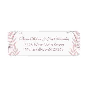 Dusty Rose Pink Wedding Vintage Botanical