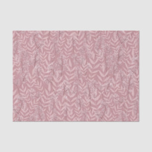 Dusty Rose Pink Wedding Vintage Botanical Tissue Paper