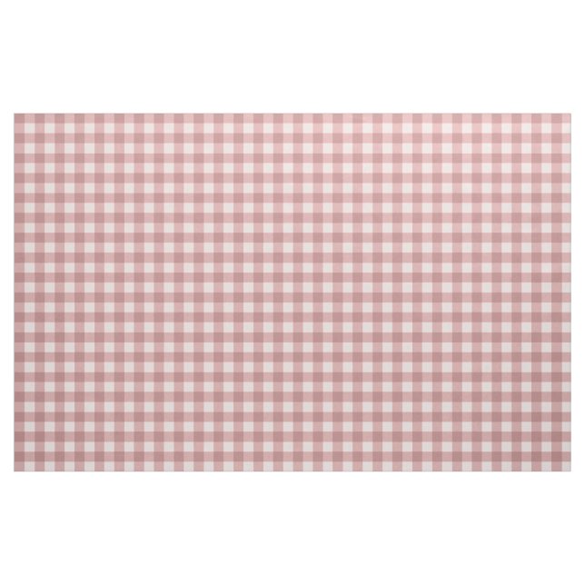 dusty rose plaid gingham aesthetic preppy pattern fabric (Yard)
