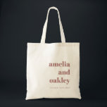 Dusty Rose Retro Custom Welcome Wedding Favour Tote Bag<br><div class="desc">Welcome your guests in style with this minimalist dusty rose tote bag,  featuring a retro-inspired design. Customizable with your wedding details,  this chic tote makes a perfect keepsake for your special day. It's a thoughtful way to show appreciation to your friends and family.</div>