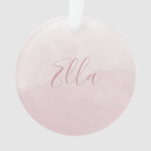 Dusty Rose Rose Blush Nouveau-né bébé photo nom