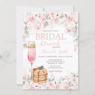 Dusty Rose Roses Nuptiale Brunch invitation