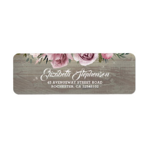 Dusty Rose Rustic Country Floral Wedding