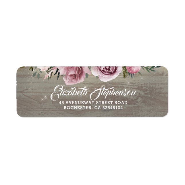 Dusty Rose Rustic Country Floral Wedding (Front)