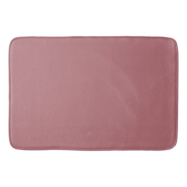 Dusty Rose Solid Colour  Bath Mat (Front)