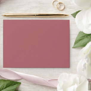 Dusty Rose Solid Colour  Envelope