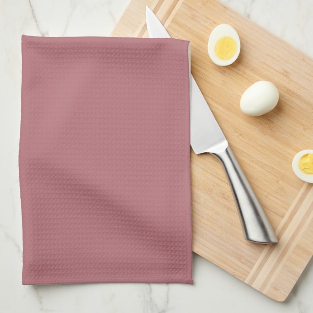 Dusty Rose Solid Colour  Kitchen Towel (Quarter Fold)
