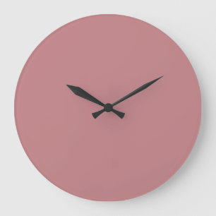 Dusty Rose Solid Colour Large Clock