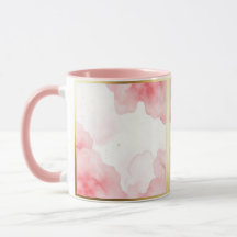 Dusty Rose Sprinkled Gold Frame