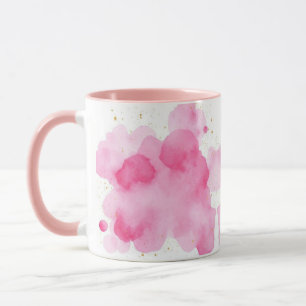 Dusty Rose Sprinkled Gold Mug