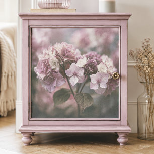 Dusty Rose Vintage Botanical Hydrangea Decoupage Tissue Paper
