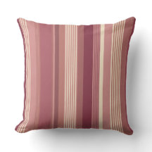 Dusty Rose Warm Muted Pinks Bold Stripes