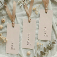 Dusty Rose Wedding Name Tag Table Place Cards
