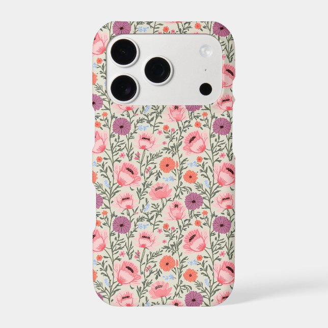 Dusty Rose Wildflowers Watercolor (Verso)