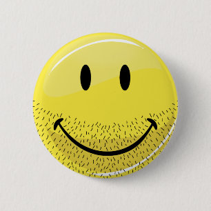 Dusty Ruff Bearded Face 2 Inch Round Button