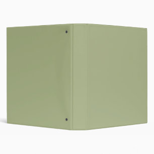 Dusty Sage Green Solid Color Binder