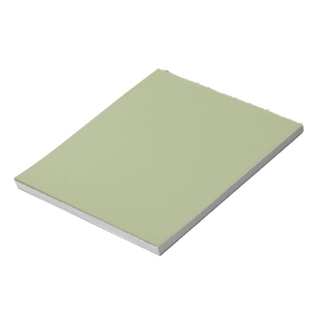 Dusty Sage Green Solid Colour Notepad (Rotated)
