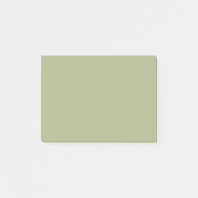 Dusty Sage Green Solid Colour Post-it Notes (Front)