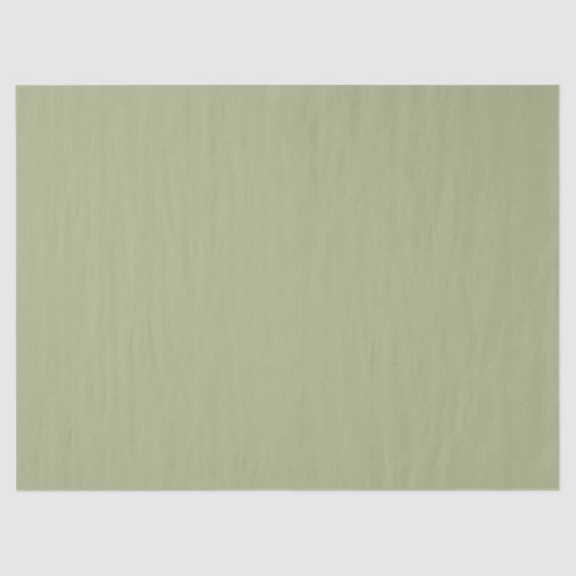 Dusty Sage Green Solid Colour Tissue Paper (Front)