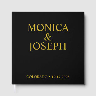 Dusty Sky Blue Guest Book Gift, Personalized Luxur