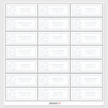 Dusy Blue Leafy Crest Monogram Guest Address<br><div class="desc">Modern and trendy, this guest address label design features a dusty blue hand drawn leafy wreath encircling a modern wedding monogram. It is personalized in elegant typography, name & address in a matching dusty blue, trimmed in a delicate frame. Part of a collection, veiw suite https://www.zazzle.com/collections/dusty_blue_leafy_crest_monogram_wedding_invitation-119130199045408312 Contact designer for matching...</div>