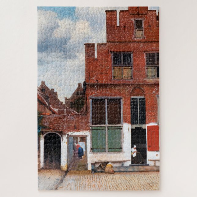 Dutch Alley, Johannes Vermeer Jigsaw Puzzle (Vertical)