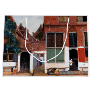 Dutch Alley, Johannes Vermeer Large Gift Bag